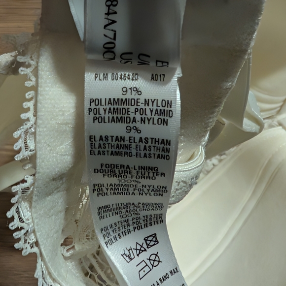 La Perla | White Floral Lace Balconette Bra Padded Underwire 32D - Picture 9 of 14